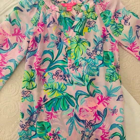 Lilly Pulitzer Elsa Top "Mermaid In The Shade" - Picture 3 of 8